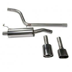 Piper exhaust Volkswagen Polo 1.8 20v GTi Stainless Steel cat back system 1 silencer, Piper Exhaust, TPOL2AS